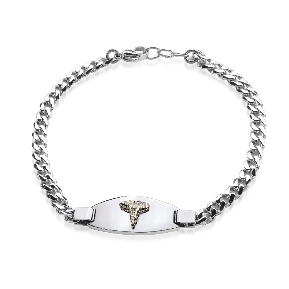 Bracelet médical, acier inoxydable - SMAB33 - Italgem Steel