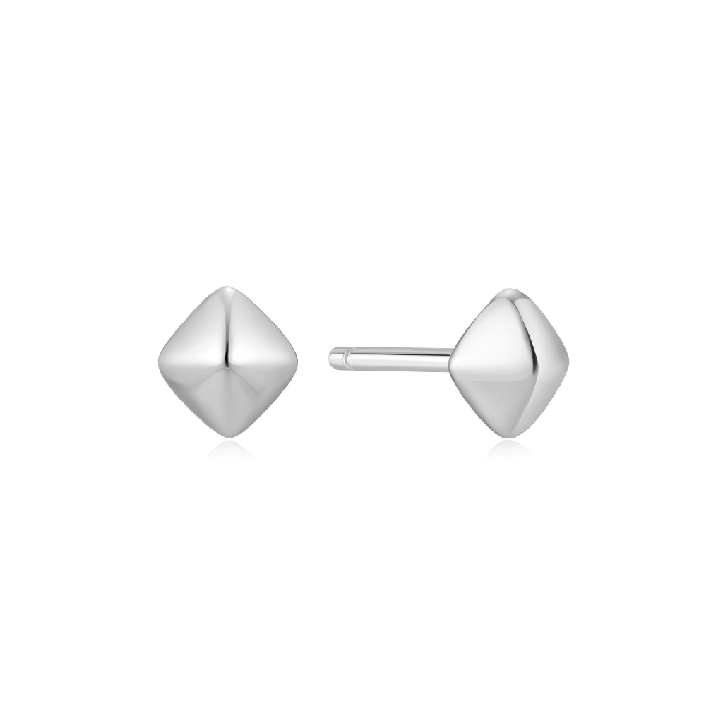 Boucles d'oreilles fixes argent rhodié - E067-02H - Ania Haie
