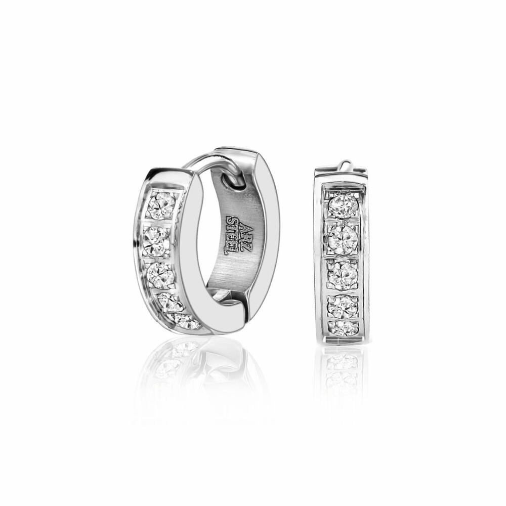 Huggies acier, zircons