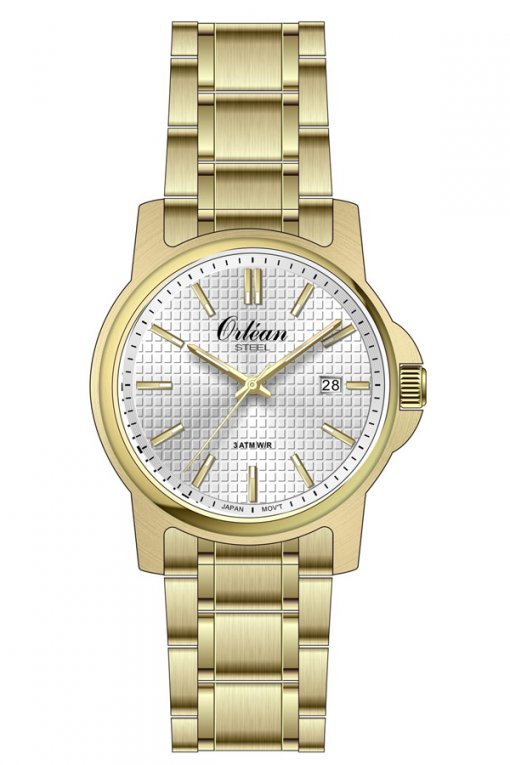 Montre Orlean acier doré