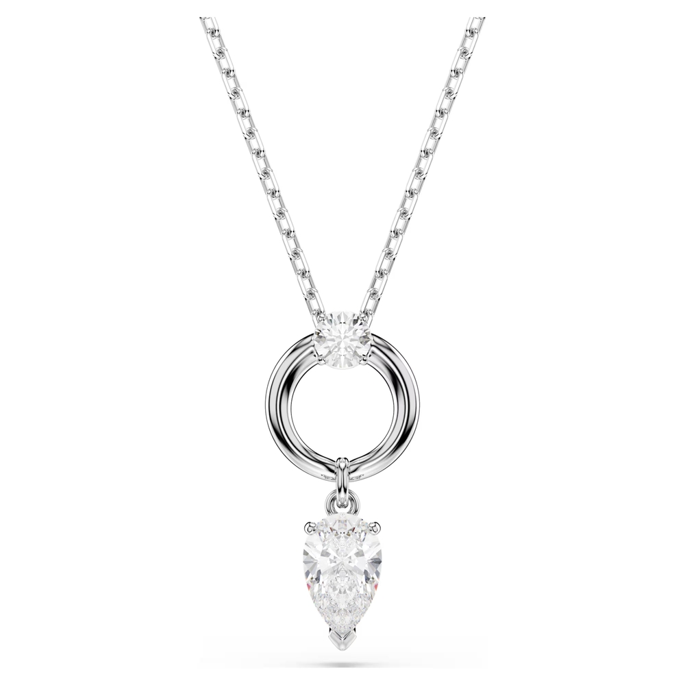 Collier métal rhodié, cristaux blancs - 5723146 - Swarovski