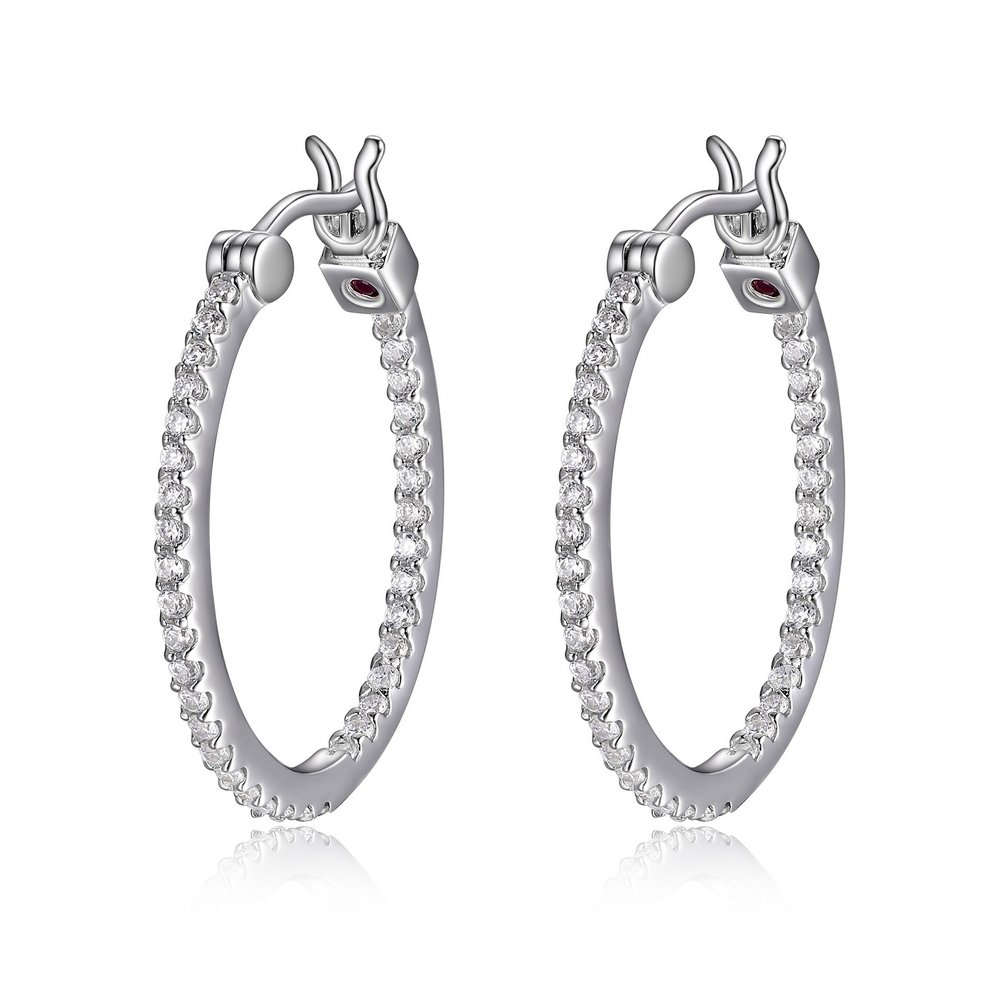 Rhodium-plated silver h.e. with zirconium