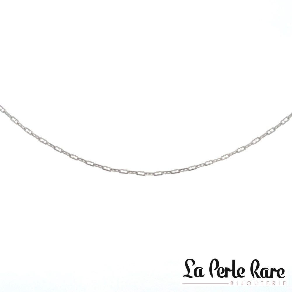 Chaîne forçat marine, or blanc - P1.05B-16 - Exclusivités