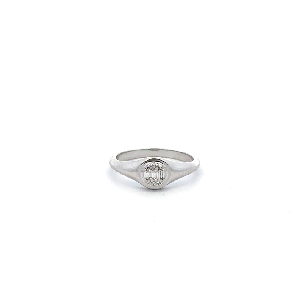 Bague or blanc 10 carats, 10 points de diamant total - SKR45526-10 - Exclusivités