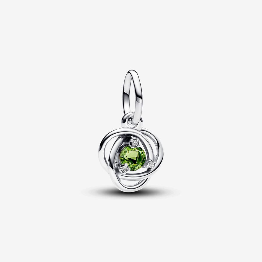 Bille cercle éternel, argent, cristal vert pâle, zircons - 793125C08 - Pandora