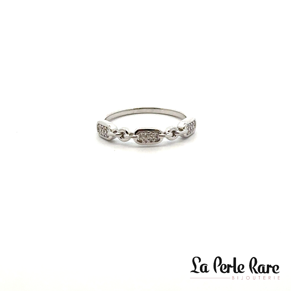 Bague or blanc 10 carats, 8 points de diamants total - SKR42971-08NJ - Sk Diamonds