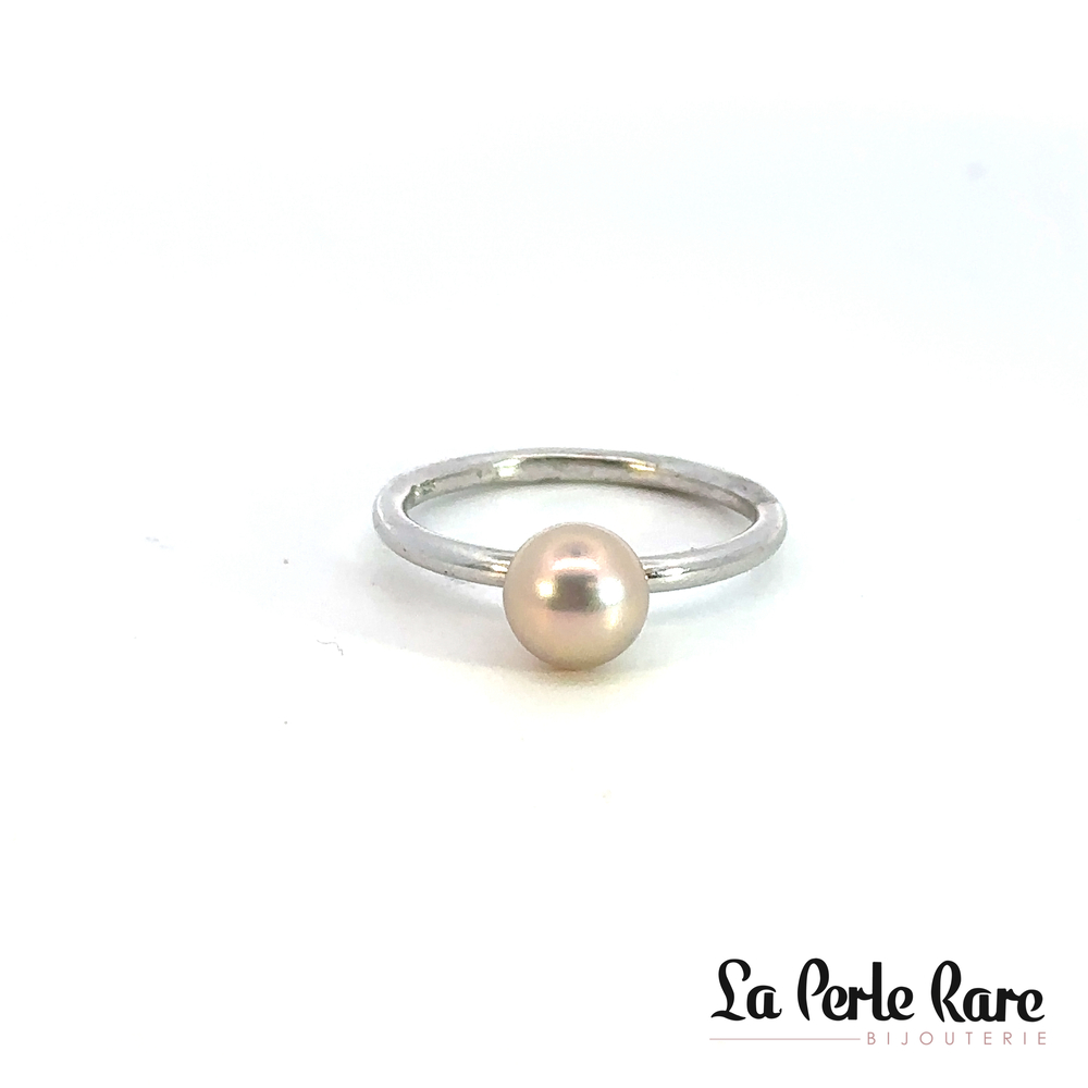 Bague argent avec perle d'eau douce - RF56698N - Nishi Pearls