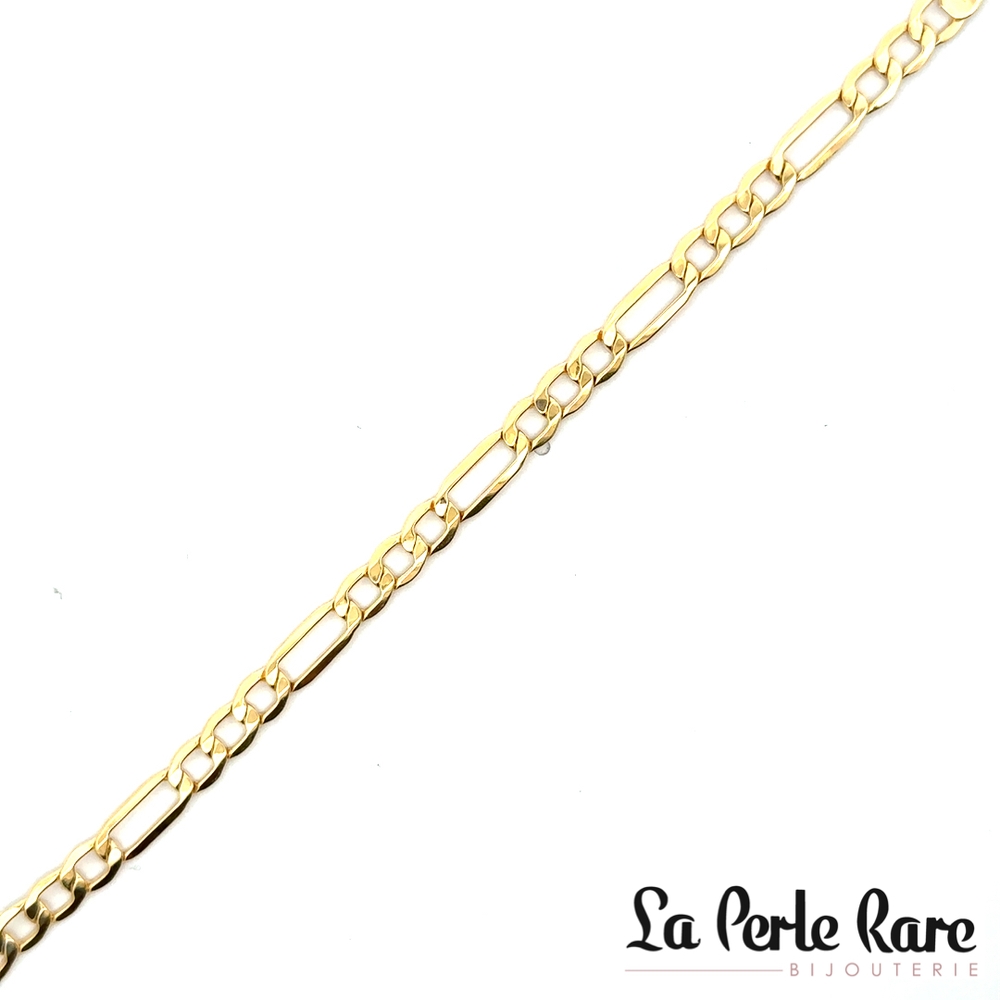 Bracelet figaro, or jaune 10 carats - LPR-2883-7.5 - Exclusivités