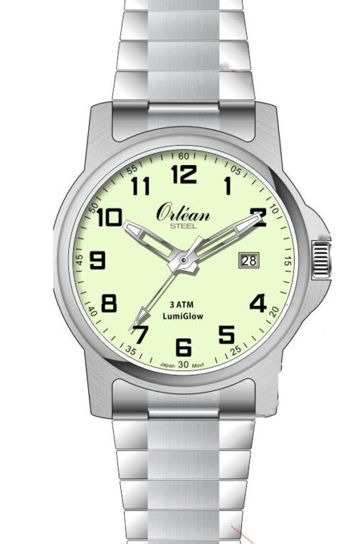 Montre extensible, acier inoxydable - ME3191 - Orlean