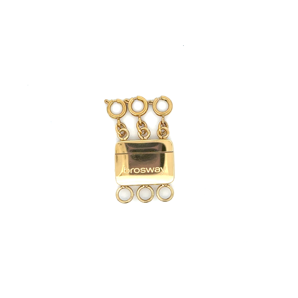 Fermoir multi-rangs, acier inoxydable doré - BNLZ02 - Brosway Italia