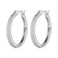 B-o anneaux argent,zircons