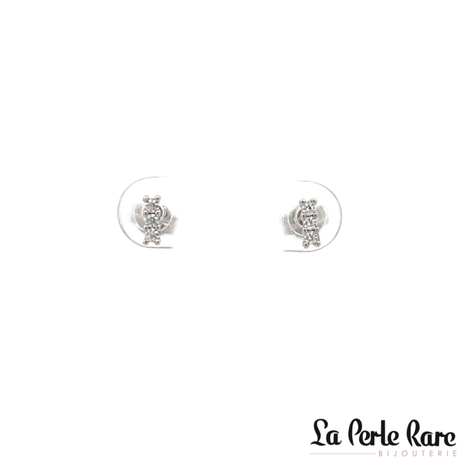 Boucles d'oreilles Cœur UNA - SWAROVSKI en Métal Blanc - 5625535
