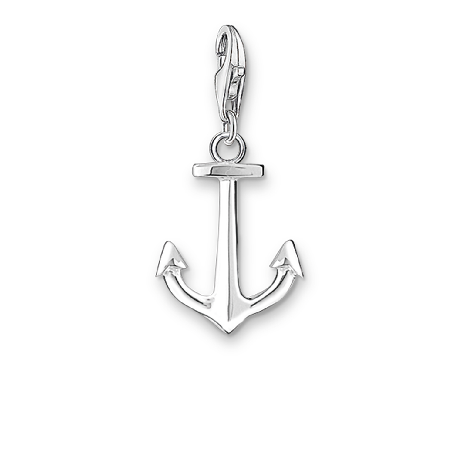 Pendentif charm ancre en argent