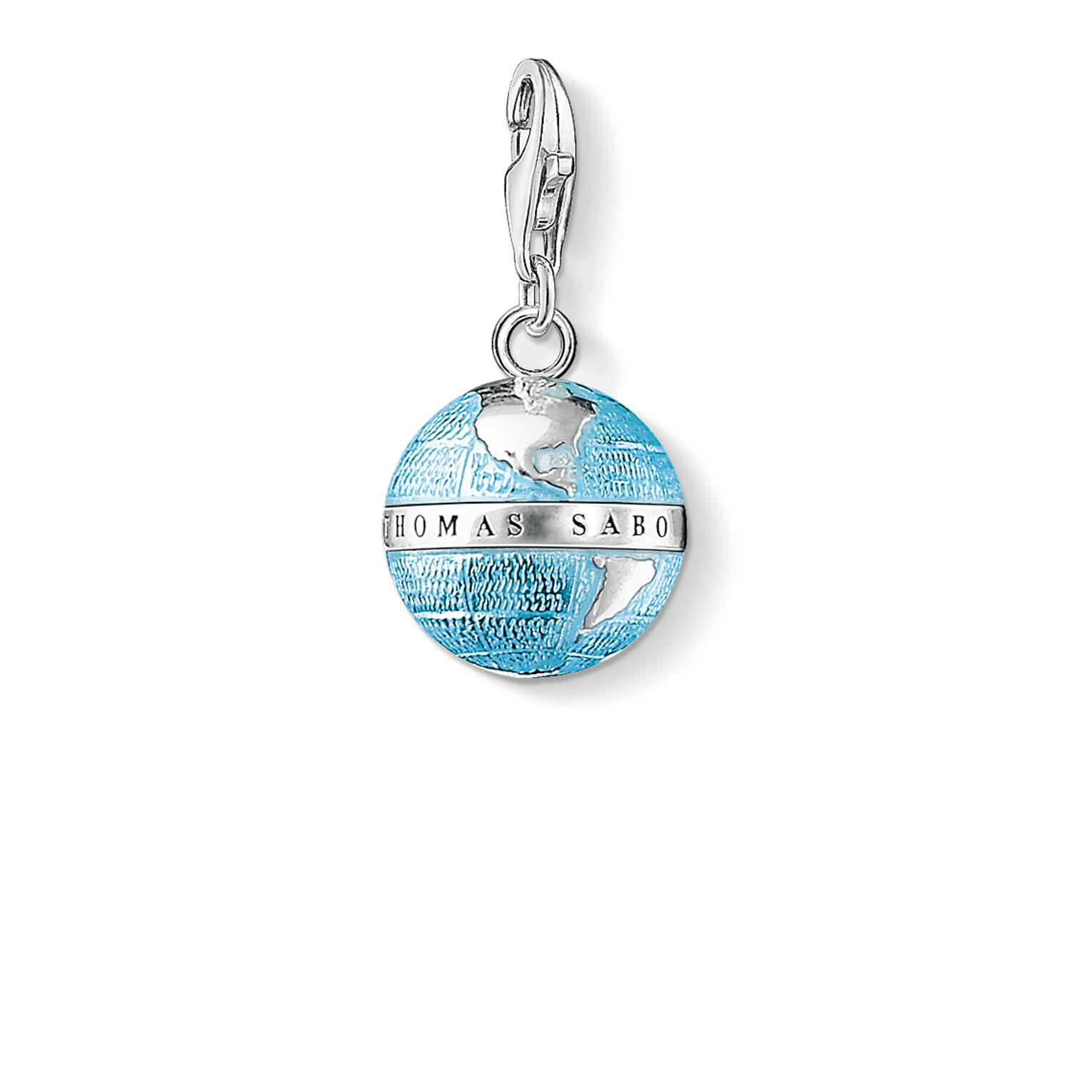 Charm globe terrestre, argent, émail bleu - 0754-007-1 - Thomas Sabo