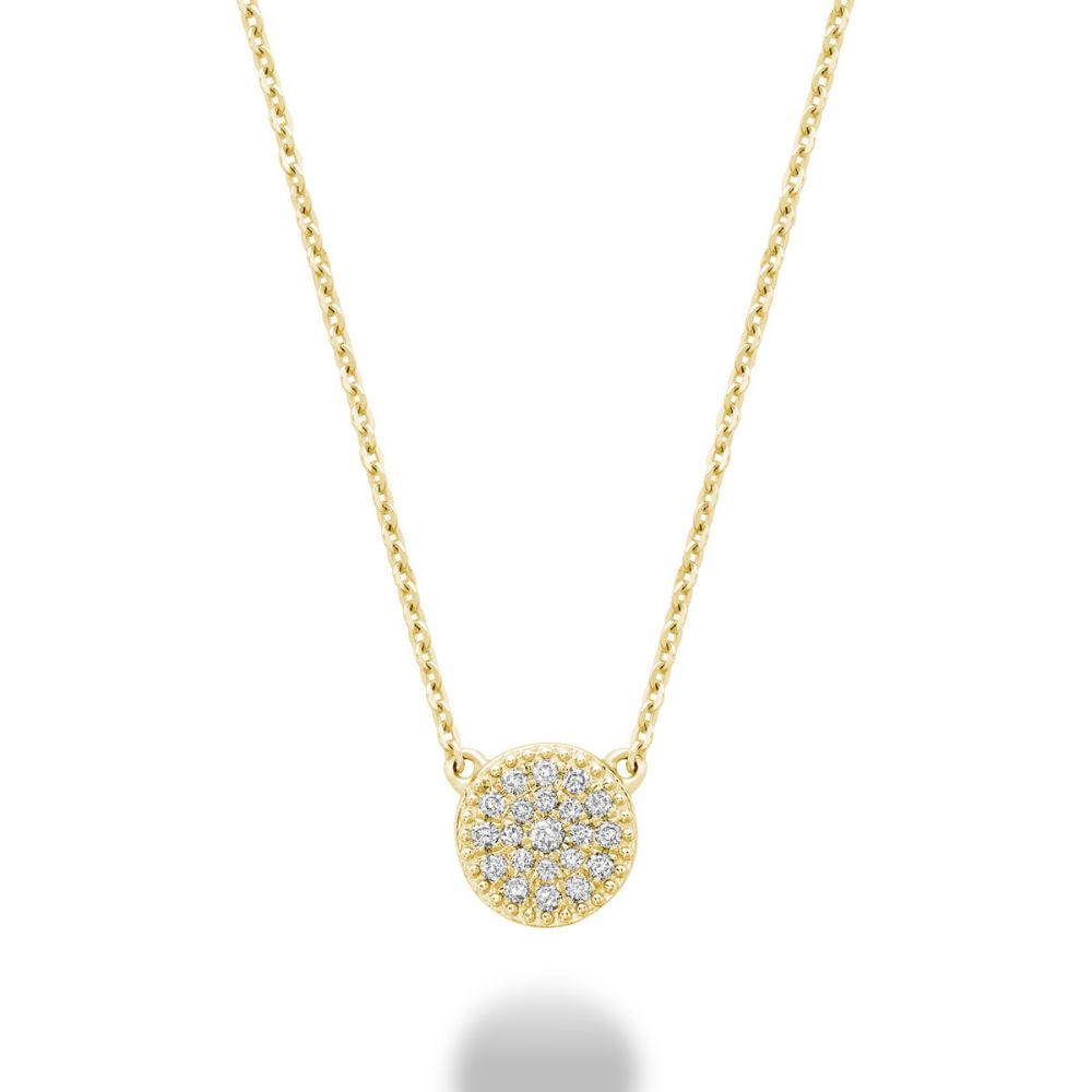 Collier or jaune, 10 pts dia tot - 08-0410RD10Y - Rnb