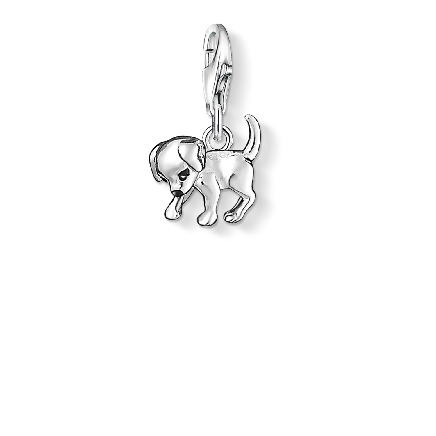 Charm chiot, argent, émail noir - 0885-007-12 - Thomas Sabo