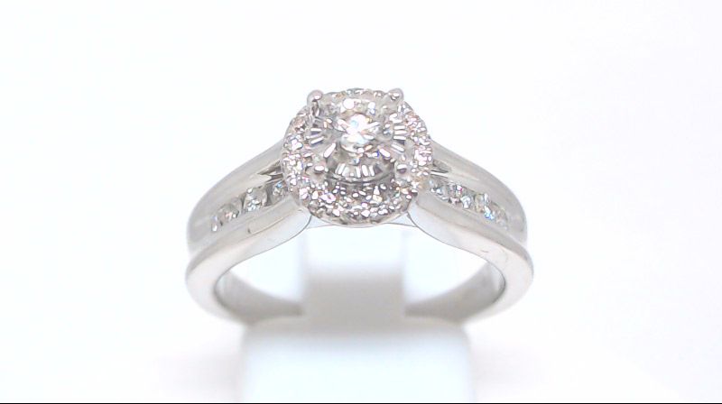 Bague en or blanc avec 50 pts ia tot Bague en or blanc avec 50 pts ia tot