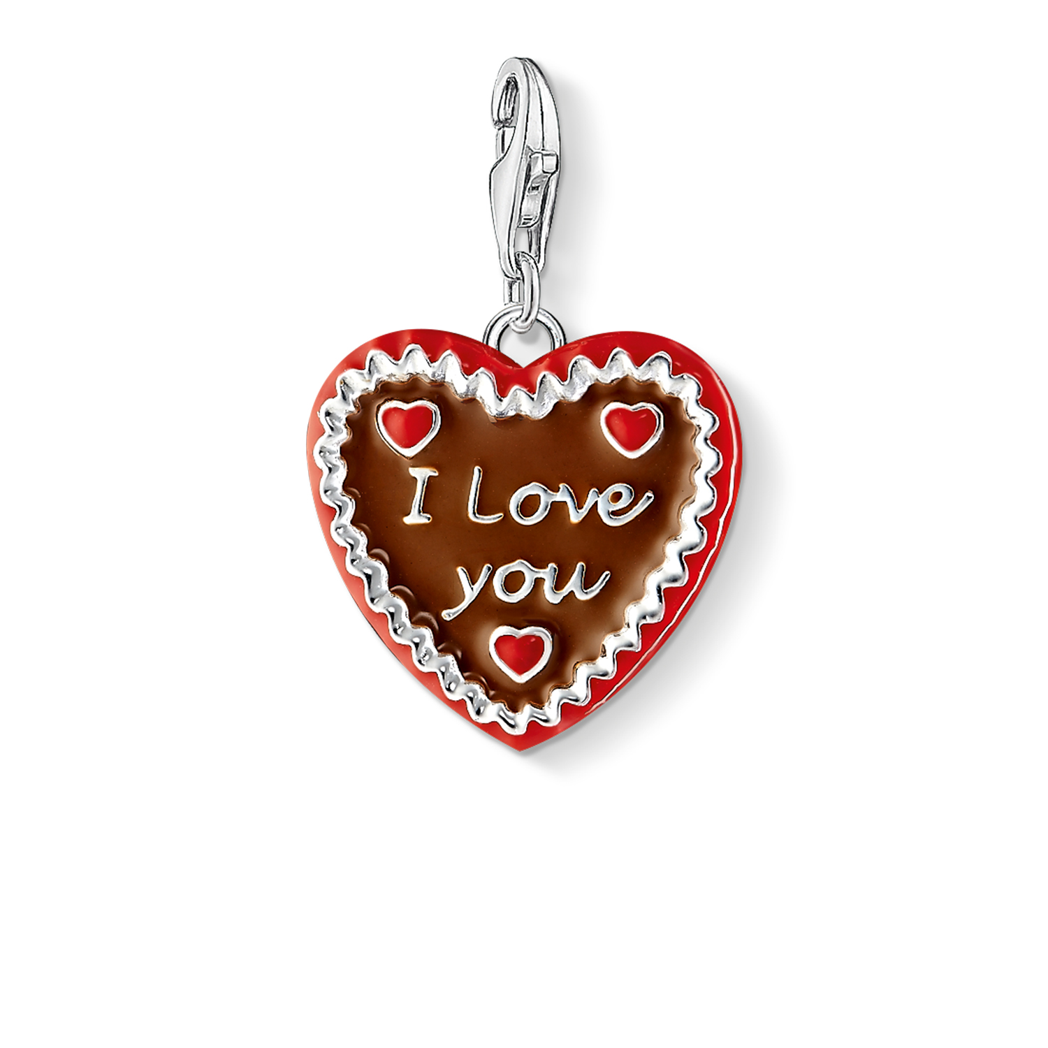 Breloque coeur rouge et brun - 1096-007-2 - Thomas Sabo