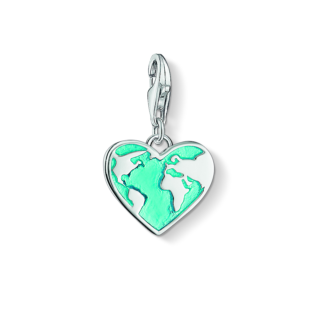 Coeur en forme de planete terre - 1429-007-17 - Thomas Sabo