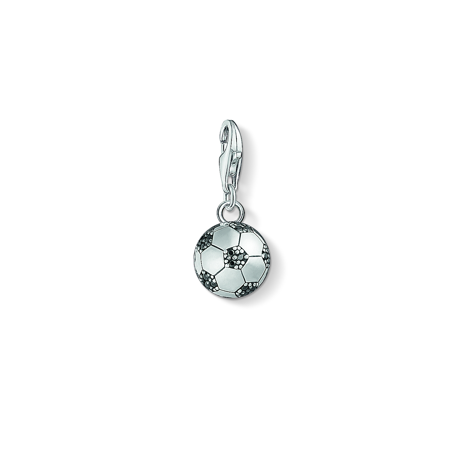 Charm ballon de foot argent, cz noir - 1506-643-11 - Thomas Sabo