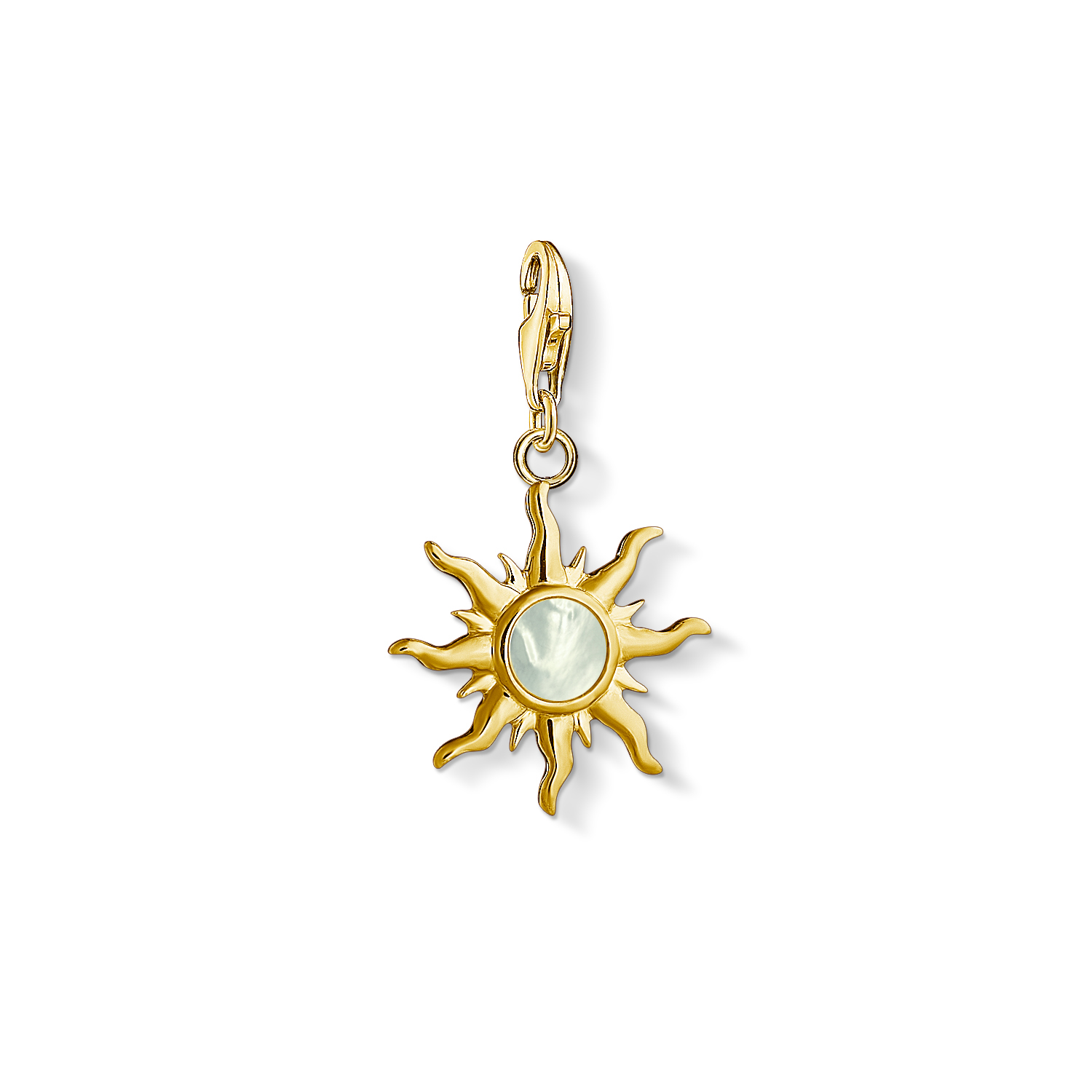 Charm soleil plaqué or jaune 18 kt nacre - 1534-429-14 - Thomas Sabo