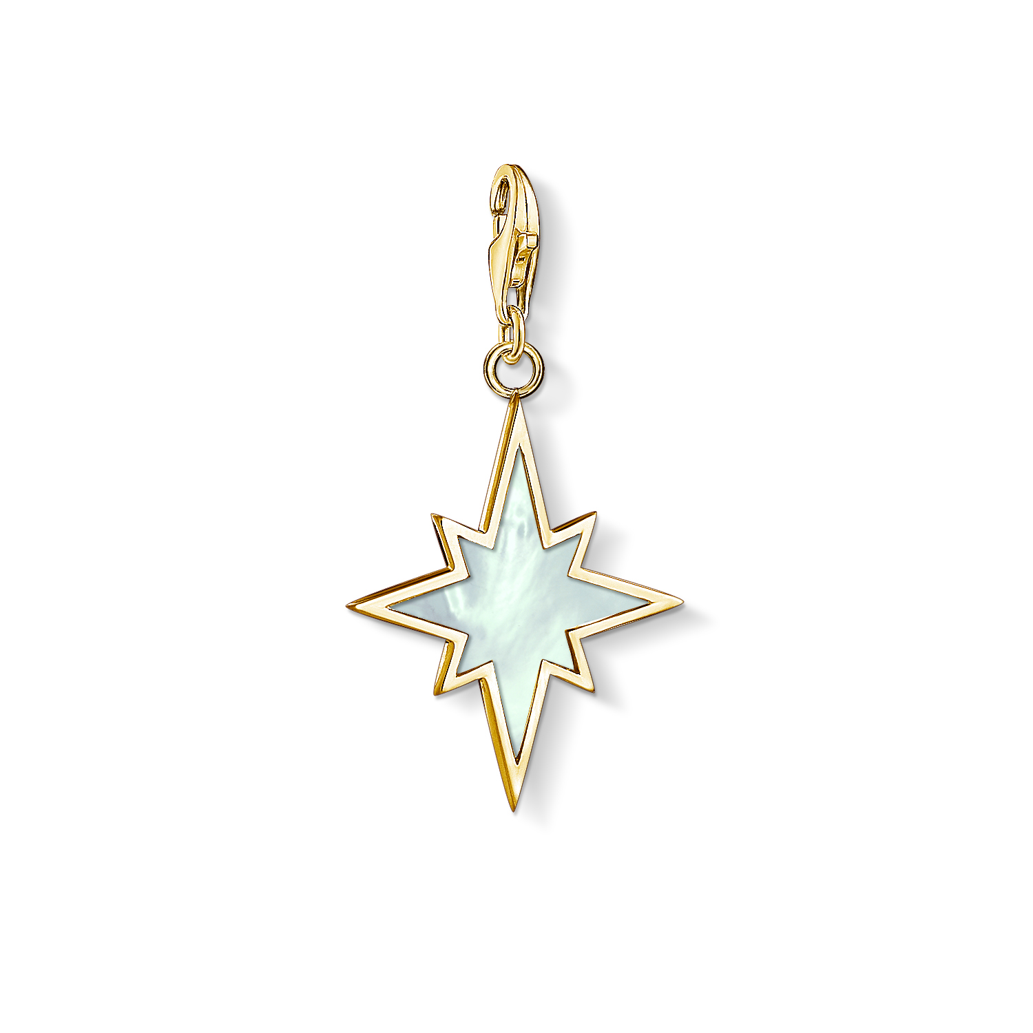 Charm étoile plaqué or jaune 18 kt nacre - 1539-429-14 - Thomas Sabo