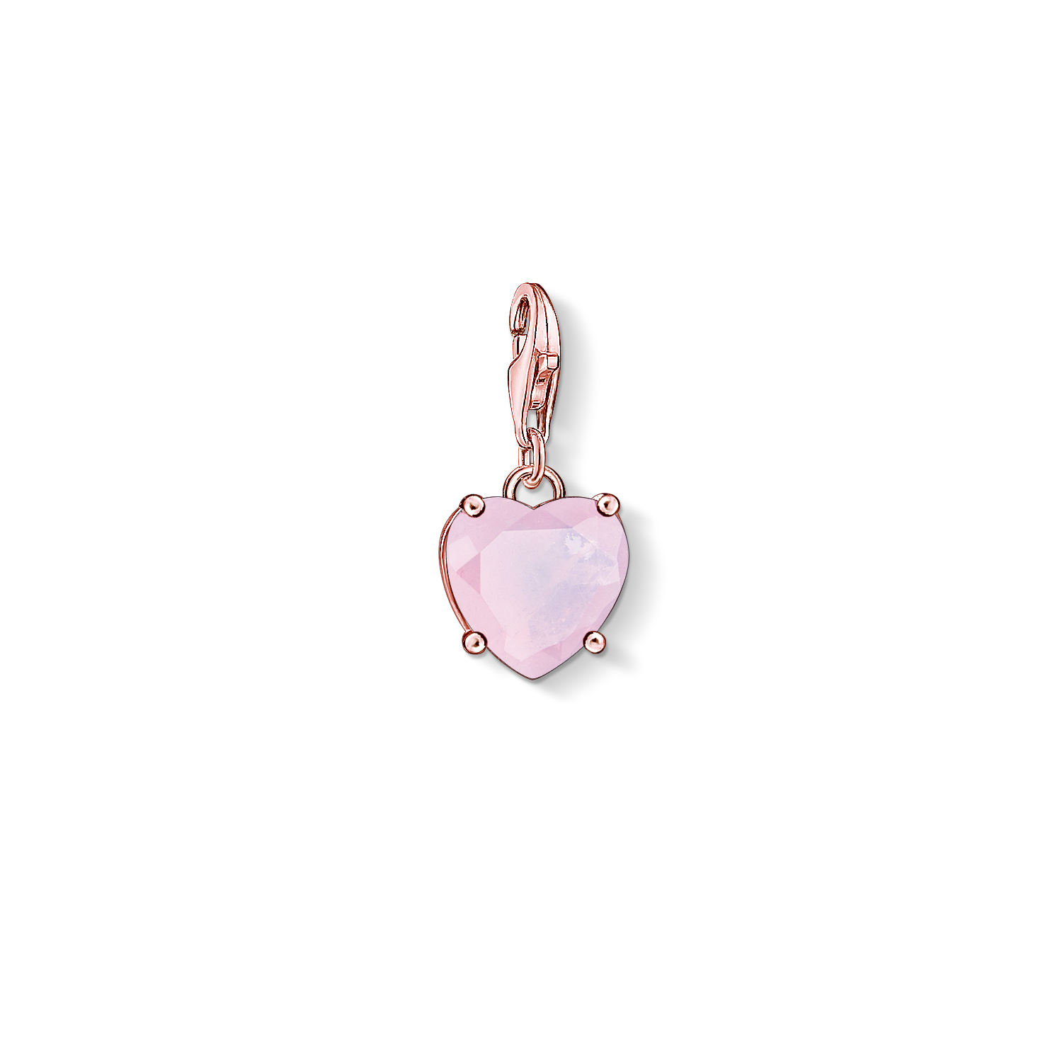 Charm coeur plaqué or rose 18 kt cz rose - 1565-536-9 - Thomas Sabo