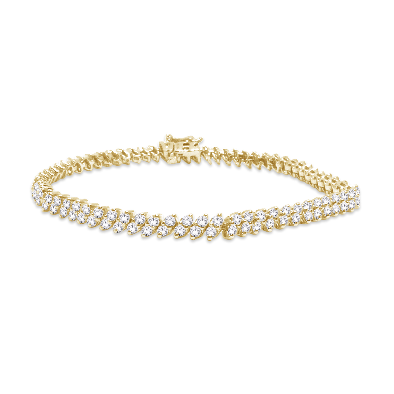 Bracelet tennis or jaune 300 pts dia - 157663 - Sk Diamonds