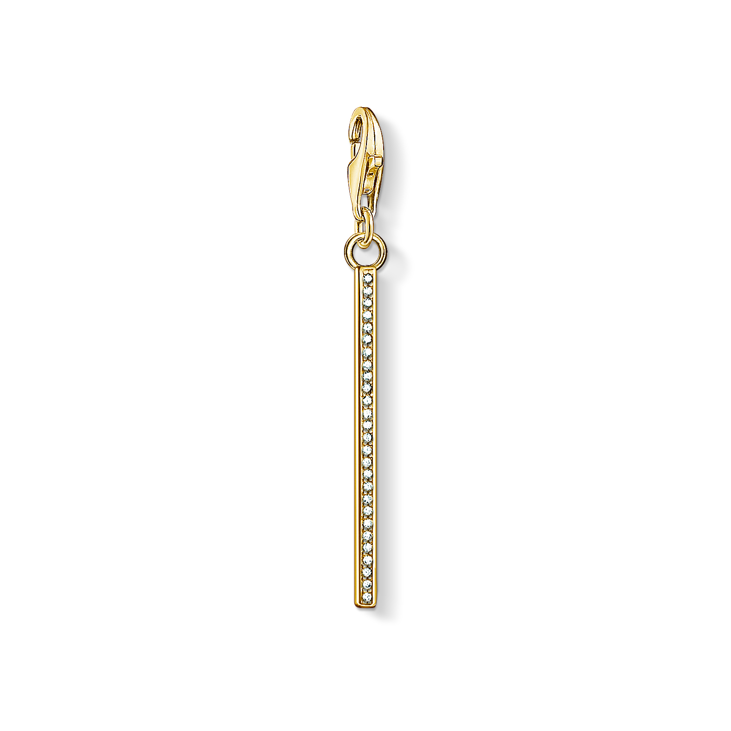 Charm plaqué or jaune 18 kt, zircons - 1577-414-14 - Thomas Sabo