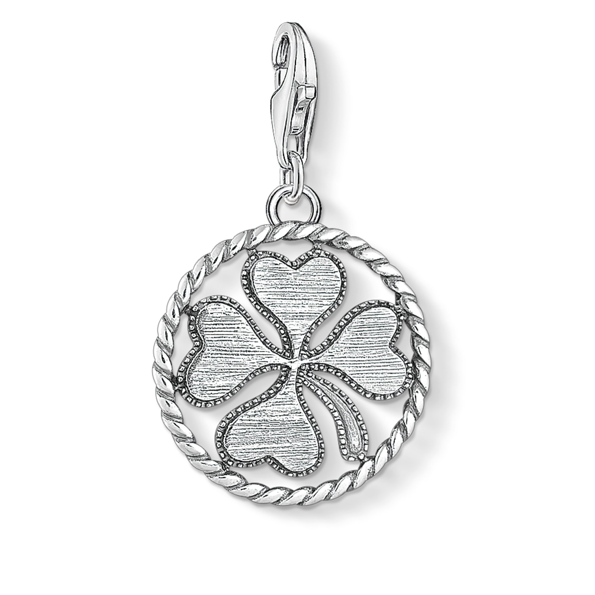 Charm médaille trèfle à quatre feuilles