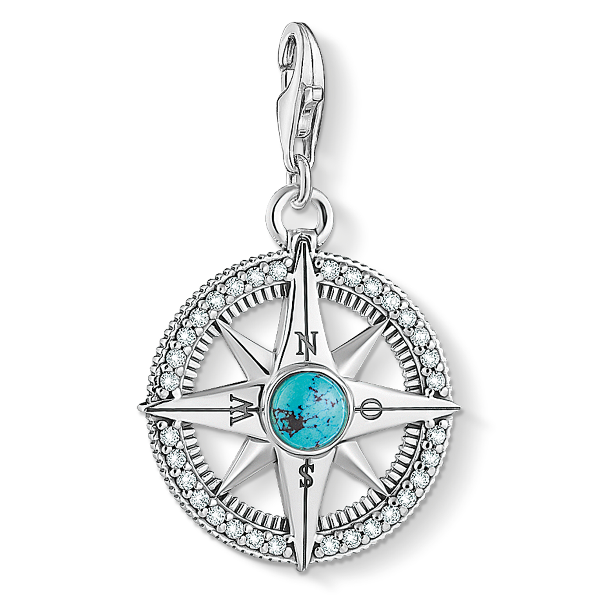 Charm boussole, turquoise synthétique - 1773-646-17 - Thomas Sabo