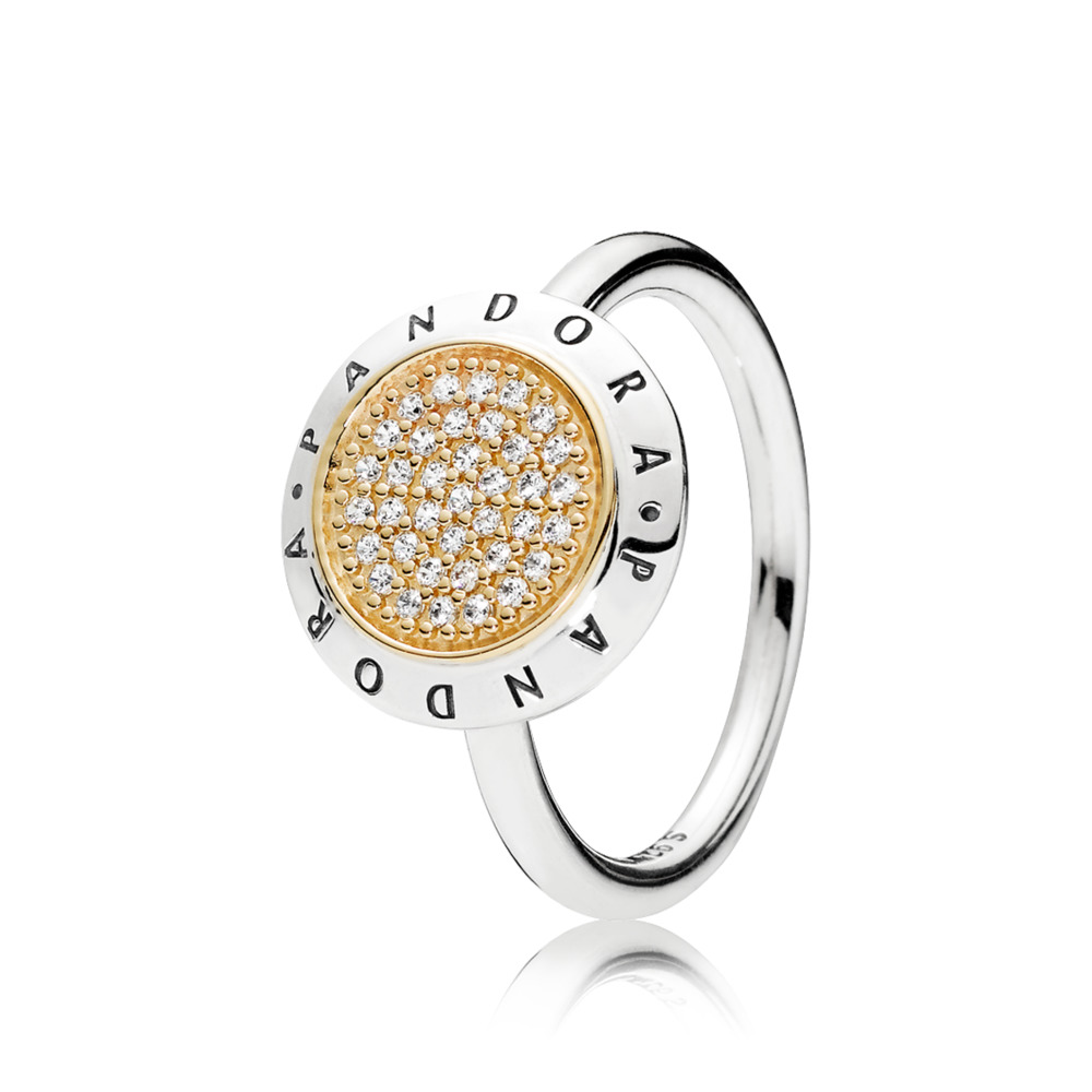 Signature pandora, cz incolore or 14kt - 196231CZ-52 - Pandora