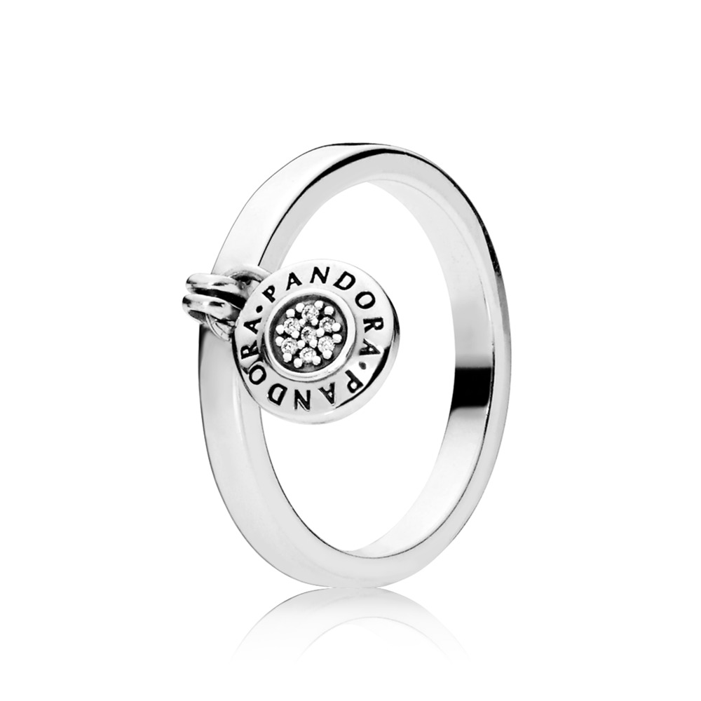 Bague signature pandora, cz incolore - 197400CZ-50 - Pandora