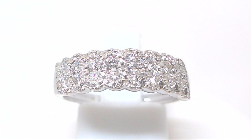 Bague or blanc avec 37.5 pts dia tot Bague or blanc avec 37.5 pts dia tot