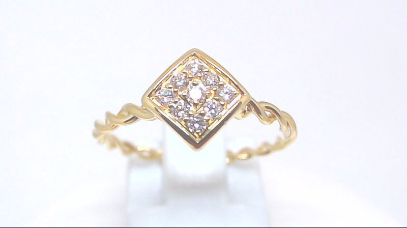 Bague or jaune avec 13 pts dia tot Bague or jaune avec 13 pts dia tot