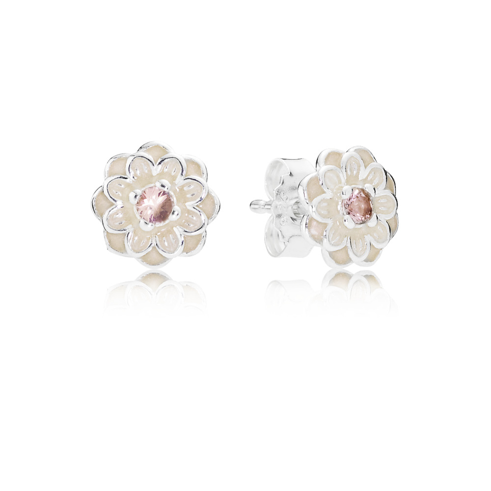 Blooming dahlia, cream enamel Blooming dahlia, cream enamel