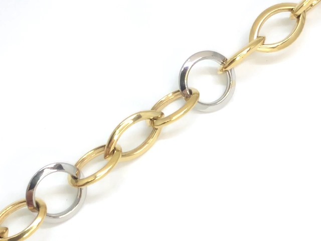 Bracelet femme en or 2 tons 14 kt 8 po - 771 - Exclusivités