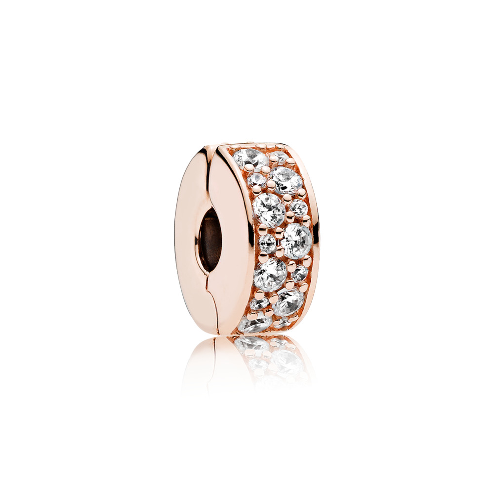 Clip élégance brillante pandora rose - 781817CZ - Pandora