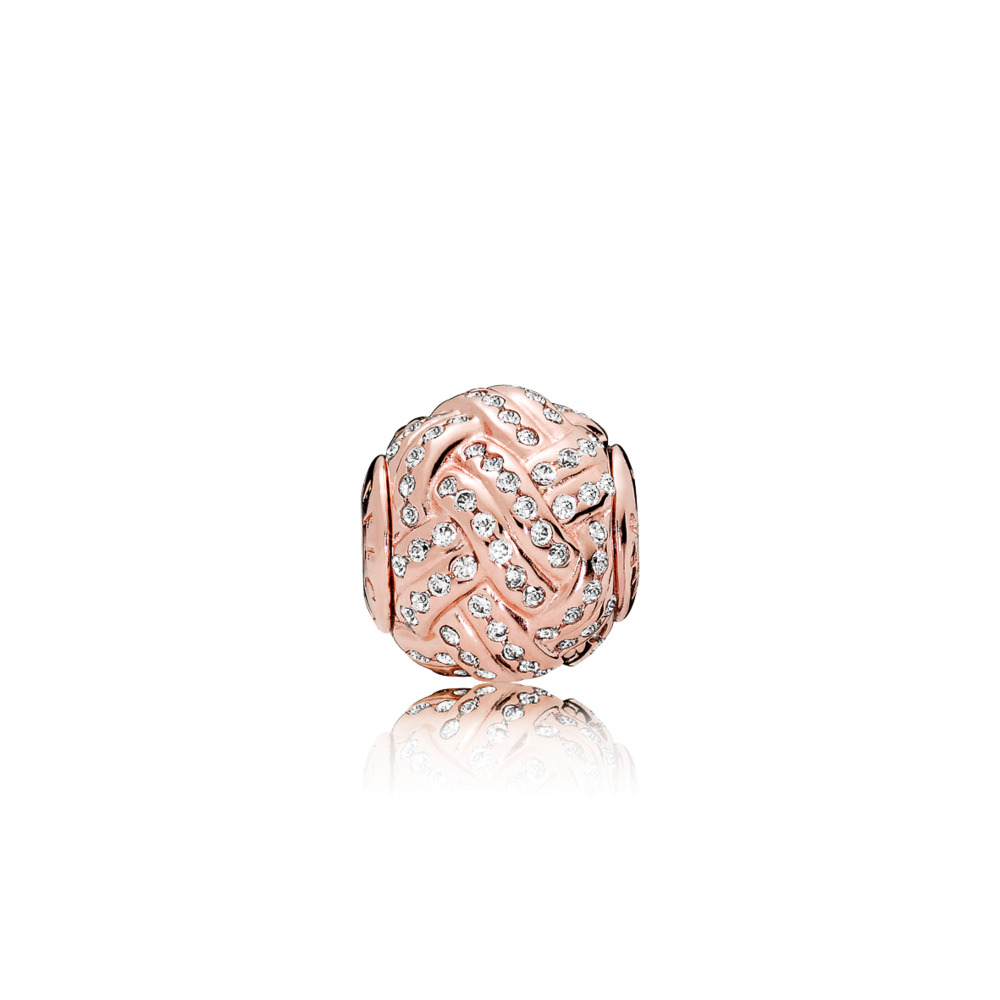 Bille affection, cz incolore pand. rose