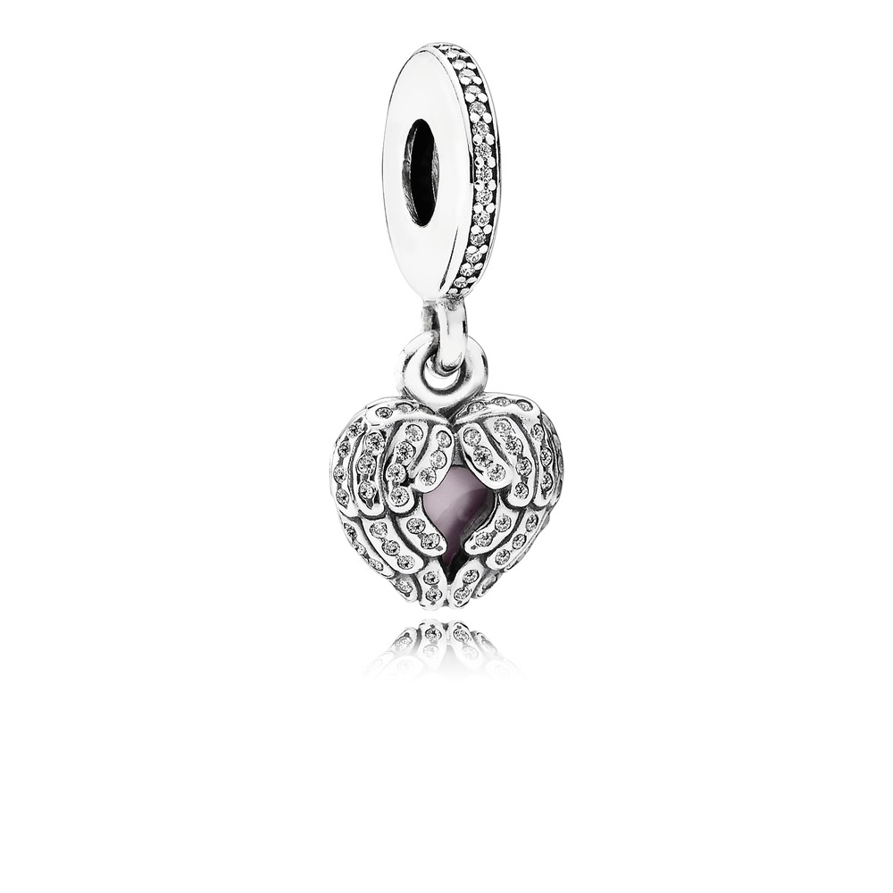 L'ange de l'amour cz incolore et rose - 791737CZ - Pandora