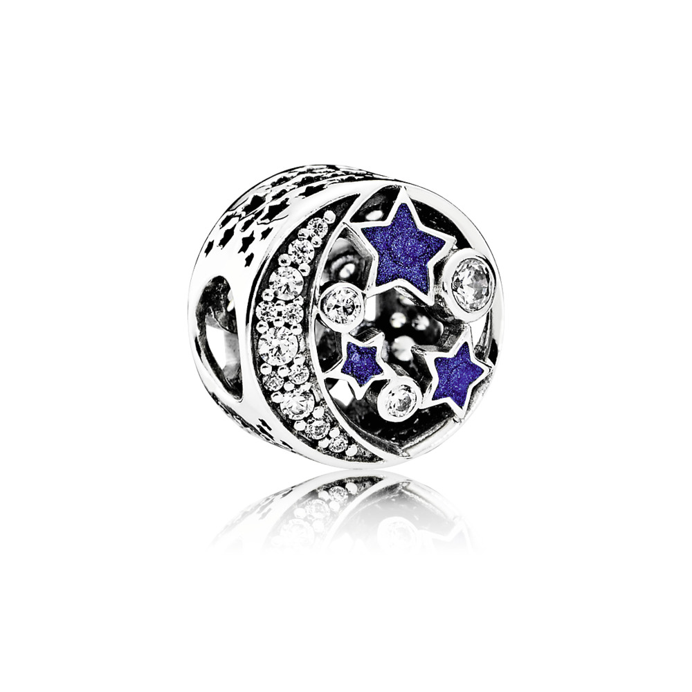 Bille ciel nocturne scintillant, cz bleu et incolore - 791992CZ - Pandora