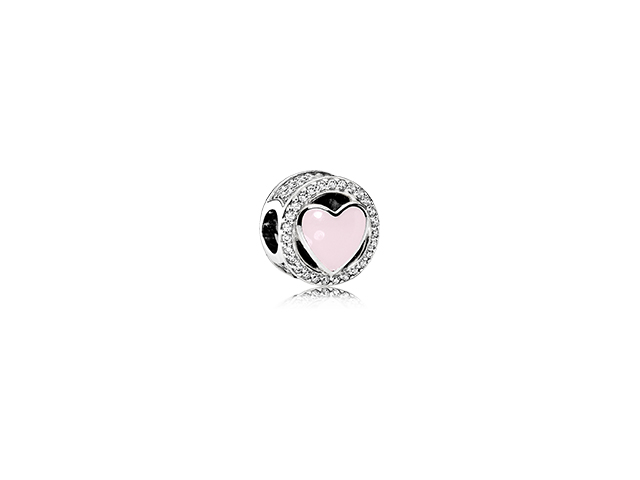 Amour merveilleux,émail rose et c.z - 792034CZ - Pandora