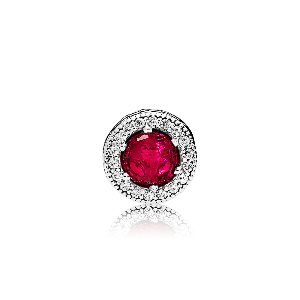 Passion rubis synthétique, cz incolore - 796441SRU - Pandora