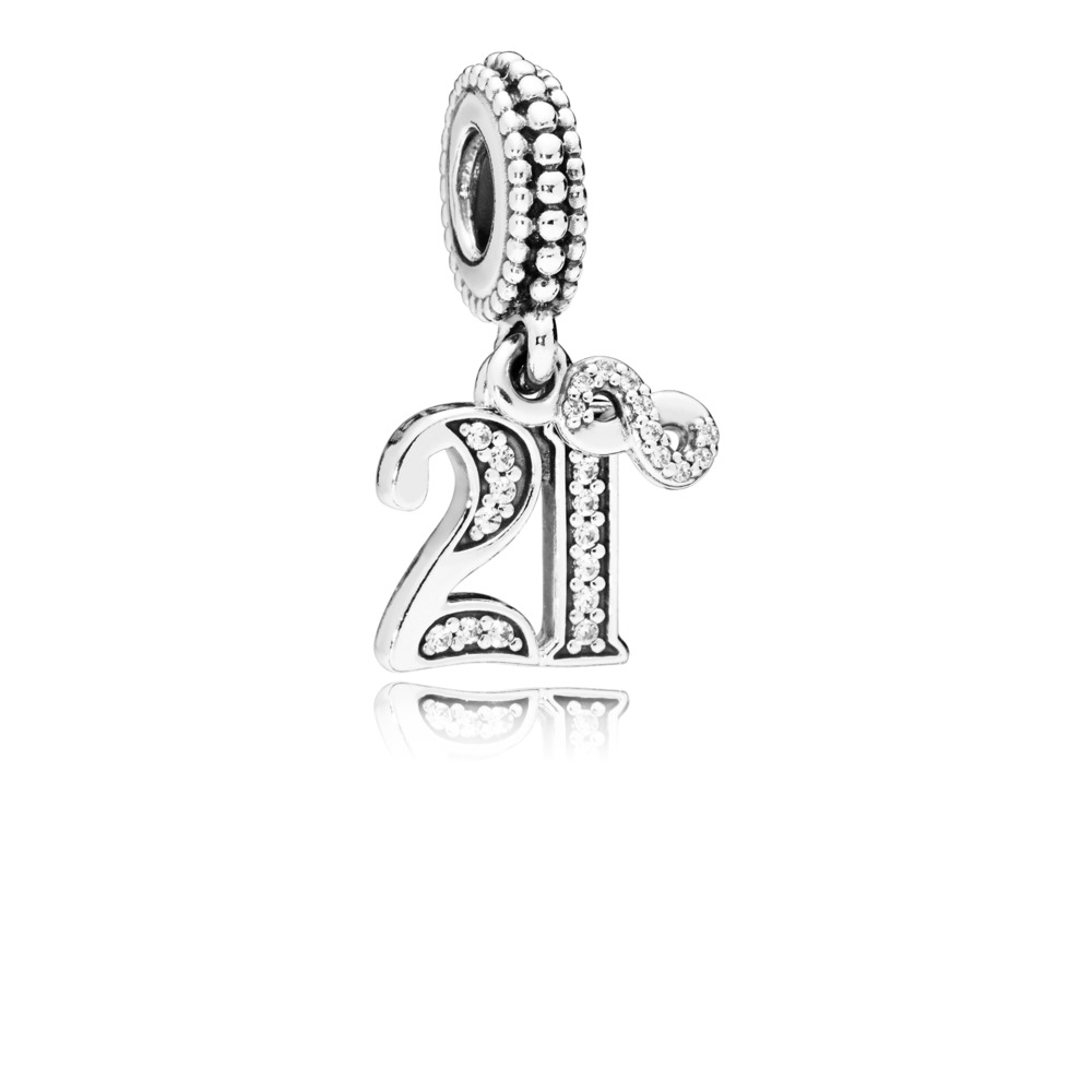 Bille 21e anniversaire, cz incolores - 797263CZ - Pandora