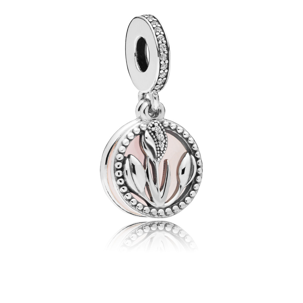 Bille journée internationale de la femme, argent, émaux mixtes, zircons incolores - 797825CZ - Pandora