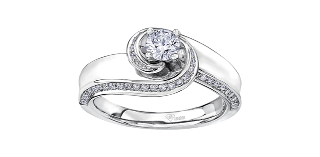 Bague or blanc 60 pts dia tot certificat Bague or blanc 60 pts dia tot certificat
