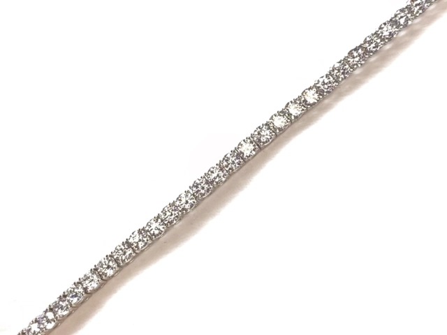 Bracelet tennis en argent zircons 8 po - B4130 - Création Gl