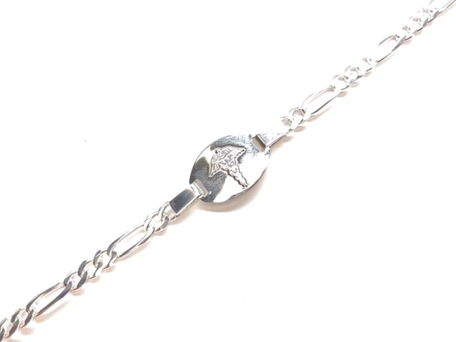 Bracelet médical, argent - B4584 - Création Gl