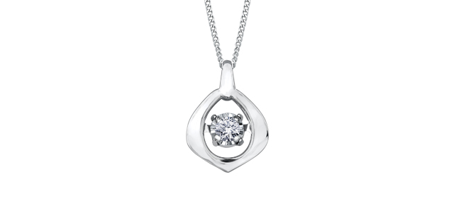 Pendentif pulse, or blanc, dia 2 pts Pendentif pulse, or blanc, dia 2 pts