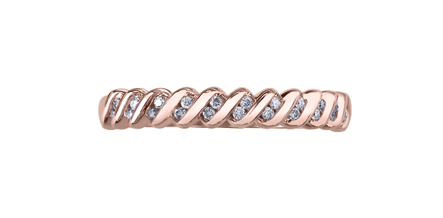 Calvin Klein Draw Rose Gold Tone Stainless Steel Ring - 114GNA